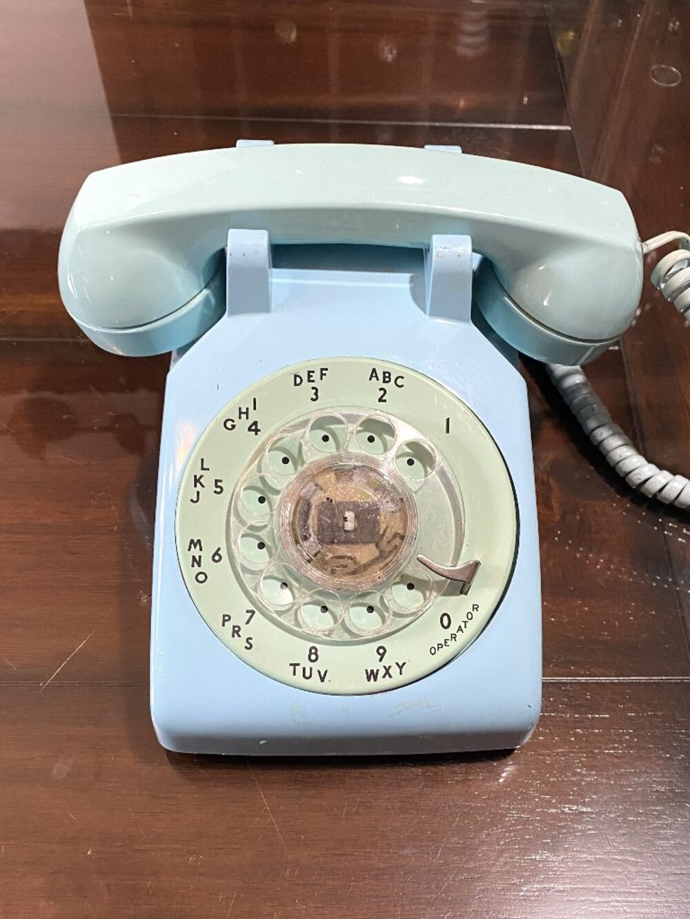 Vintage Western Electric Bell System Model 500 Blue Rotary Telephone